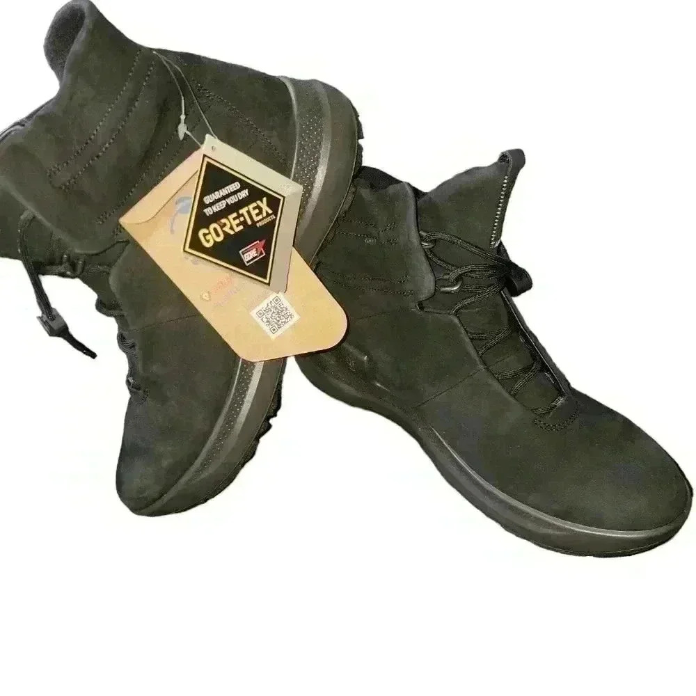 ECCO Women's Solice Mid-Cut Gore-TEX Waterproof Black Boots New with tags No Box - Picture 4 of 16